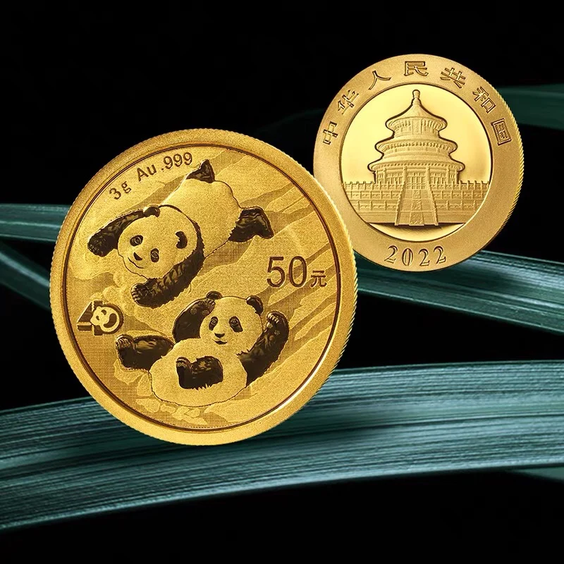 2022 China Panda 24K Gold Commemorative Coin Real Original 3g Au.999 50 Yuan UNC
2022 China Panda 24K Gold Commemorative Coin Real Original 3g Au.999 50 Yuan UNC