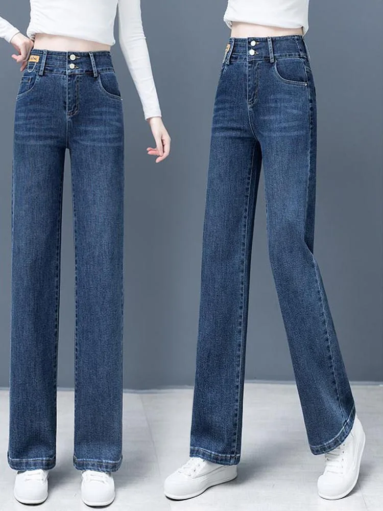 Женские прямые джинсы на подкладке с высокой талией, свободный крой, универсальные утягивающие широкие брюки, весенний тренд Faion
Женские прямые джинсы на подкладке с высокой талией, свободный крой, универсальные утягивающие широкие брюки, весенний тренд Faion
