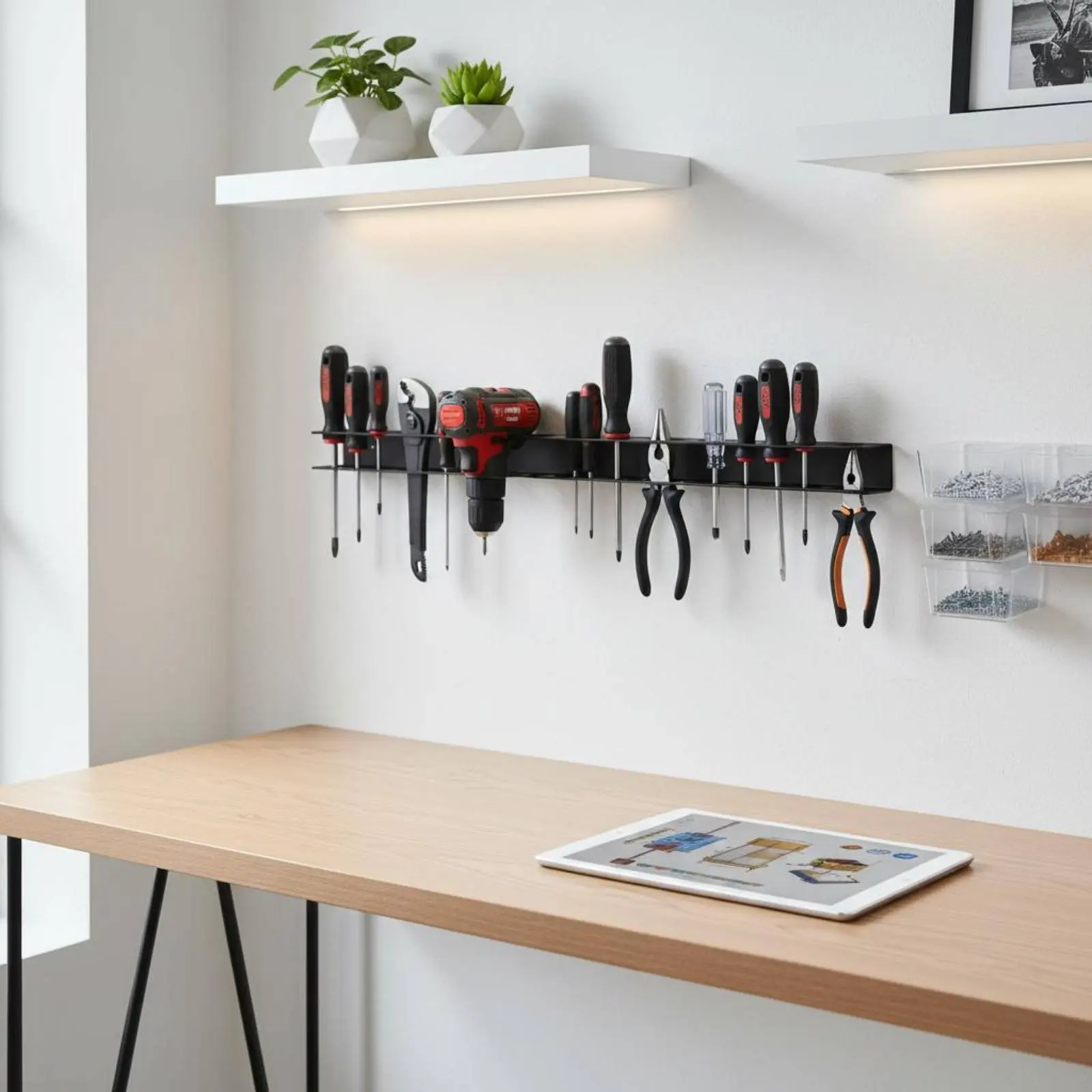 Wall Mounted Tool Organizer Heavy Duty Screwdriver Organizer Wall Mounted Tool Rack Organized Storage Screwdriver Holder
Wall Mounted Tool Organizer Heavy Duty Screwdriver Organizer Wall Mounted Tool Rack Organized Storage Screwdriver Holder