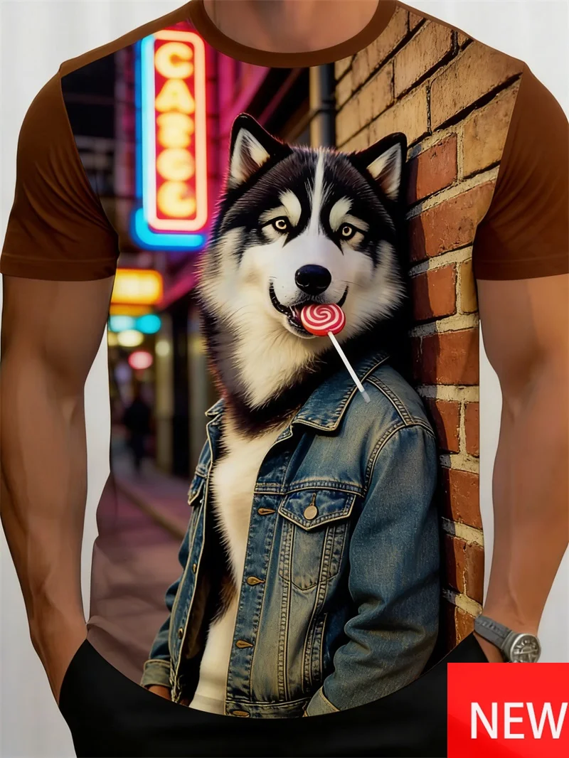 Men's T-Shirt With Majestic Husky Print Summer Regular Fit Short Sleeve Casual Tshirts Clothes New In Oversized Crew Neck Tshirt
Men's T-Shirt With Majestic Husky Print Summer Regular Fit Short Sleeve Casual Tshirts Clothes New In Oversized Crew Neck Tshirt