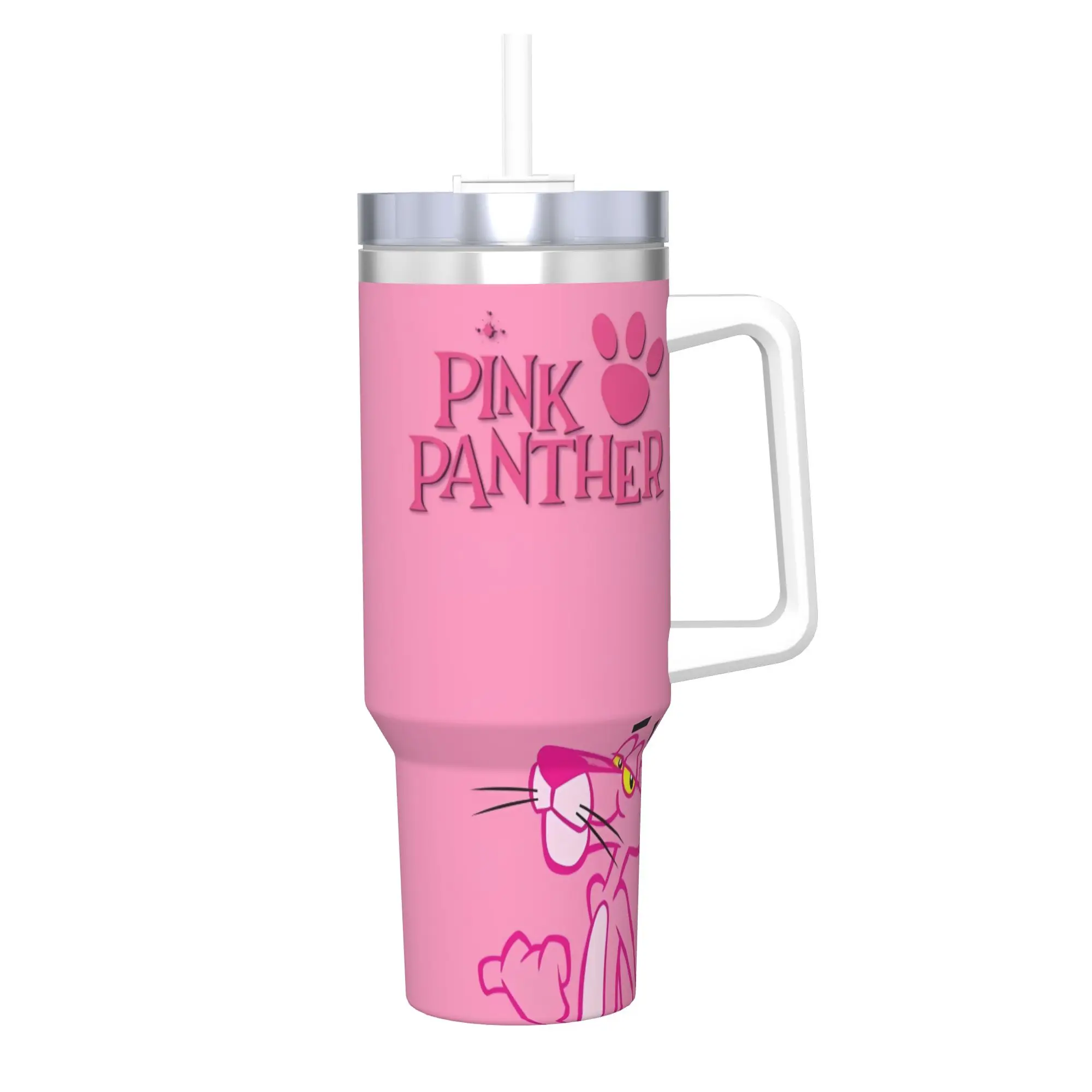 Pinks Panthers Tumbler Vacuum Insulated Cartoon Thermal Cup with Lid Straw Car Mug Water Bottle, 40oz
Pinks Panthers Tumbler Vacuum Insulated Cartoon Thermal Cup with Lid Straw Car Mug Water Bottle, 40oz
