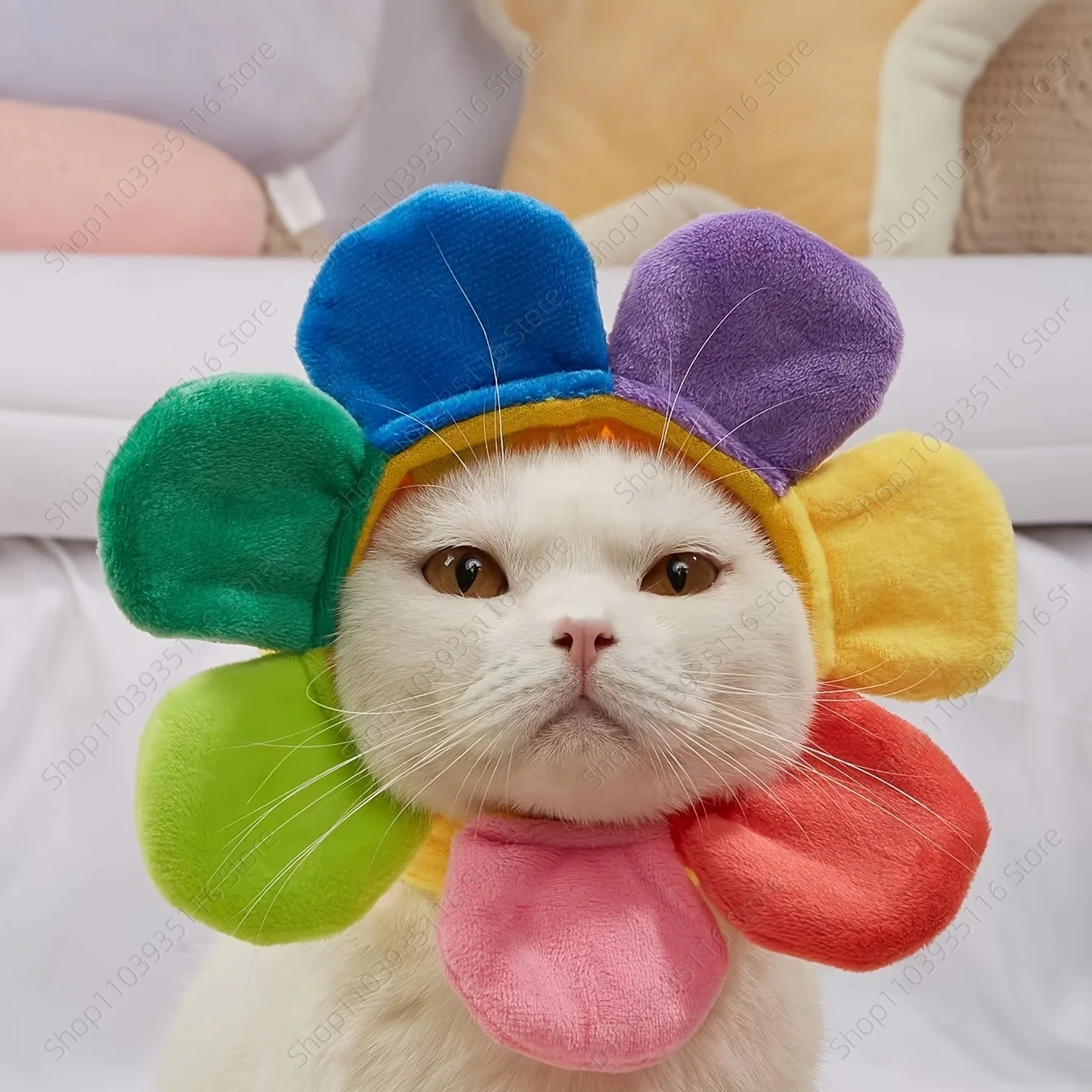 Pet headgear cute dog teddy dress sunflower cat headdress wig cat headgear hat pet supplies
Pet headgear cute dog teddy dress sunflower cat headdress wig cat headgear hat pet supplies