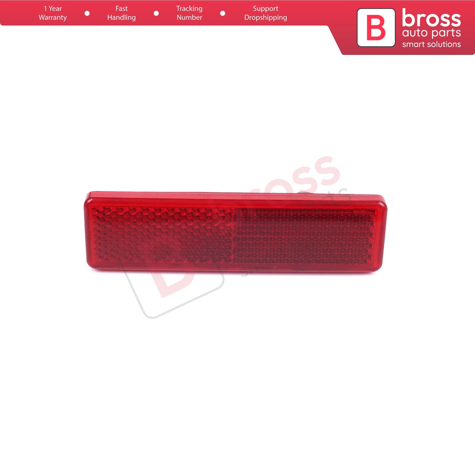 Bross Auto Parts BSP814 Rear Side Bumper Reflector 7700353184 for Renault Master 2 1998-2010 Trafic 2001-2006 Opel Movano A
Bross Auto Parts BSP814 Rear Side Bumper Reflector 7700353184 for Renault Master 2 1998-2010 Trafic 2001-2006 Opel Movano A