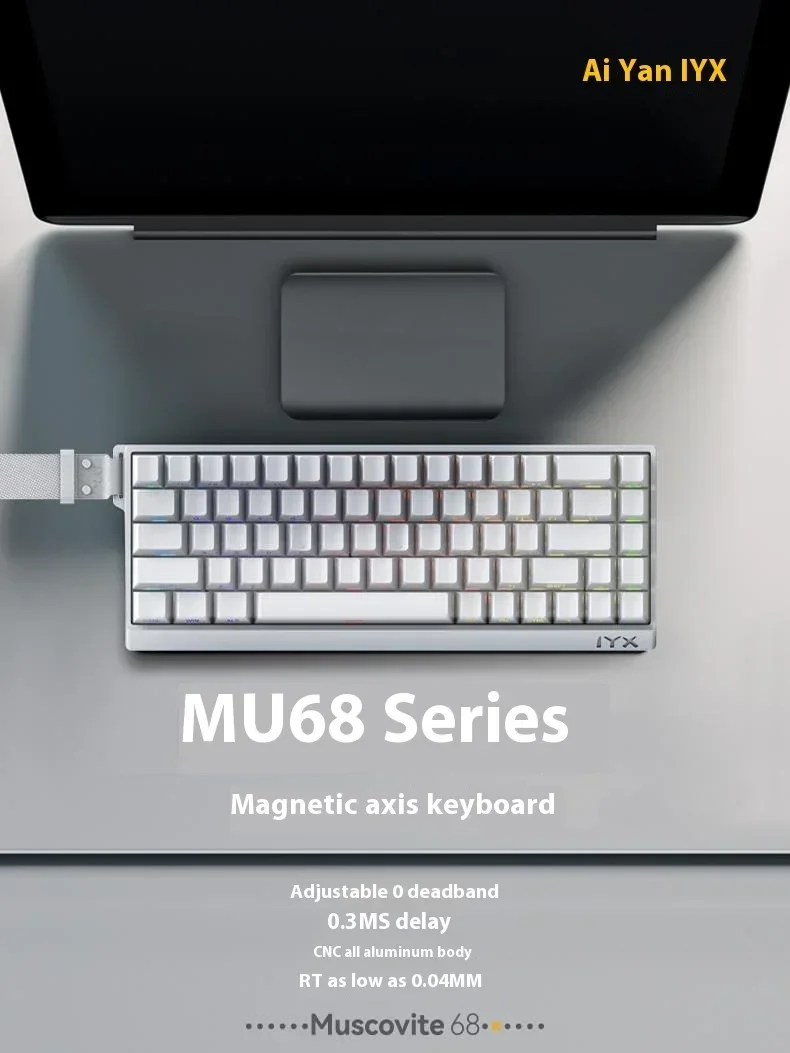 In-stock IYX MU68 Pro 8K Magnetic Switch Keyboard Aluminum Alloy Quick Trigger Low Delay Gaming Keyboard Pc Gamer Varolant Gifts
In-stock IYX MU68 Pro 8K Magnetic Switch Keyboard Aluminum Alloy Quick Trigger Low Delay Gaming Keyboard Pc Gamer Varolant Gifts