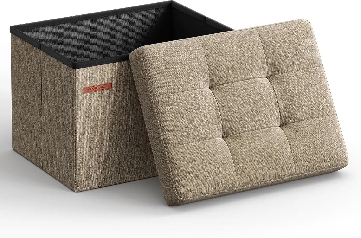 Foldable Storage Ottoman with Foot Rest, 12.2x16.1x12.2 Inches, 286 lb Capacity for Living Room and Bedroom
Foldable Storage Ottoman with Foot Rest, 12.2x16.1x12.2 Inches, 286 lb Capacity for Living Room and Bedroom