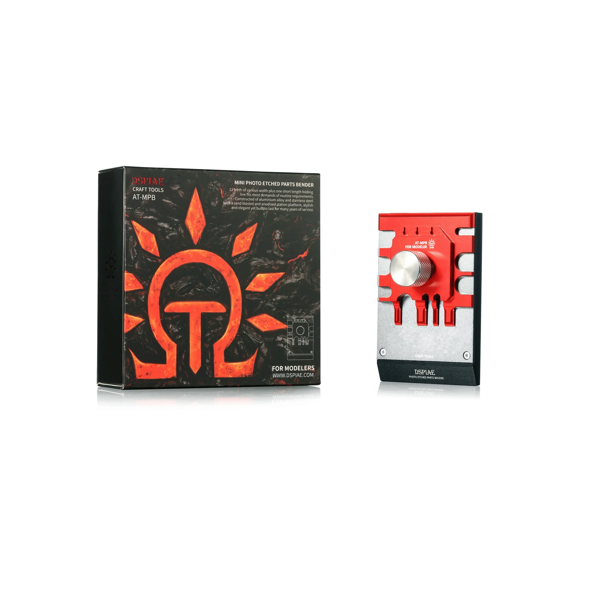 DSPIAE AT-MPB Mini Metal Photo Etched Bending Tool Professional for Gundam Scale Model Military Assembly Hobby DIY Red
DSPIAE AT-MPB Mini Metal Photo Etched Bending Tool Professional for Gundam Scale Model Military Assembly Hobby DIY Red