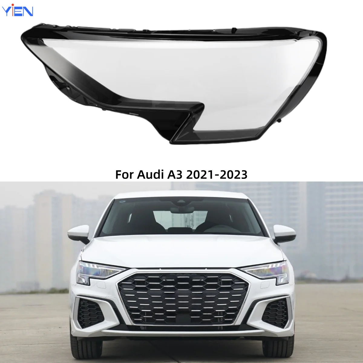 For Audi A3 2021 2022 2023 Vehicle Accessories Lampshades Lamp Shell Headlight Cap Car Front Headlight Lens Cover Lights Shell
For Audi A3 2021 2022 2023 Vehicle Accessories Lampshades Lamp Shell Headlight Cap Car Front Headlight Lens Cover Lights Shell