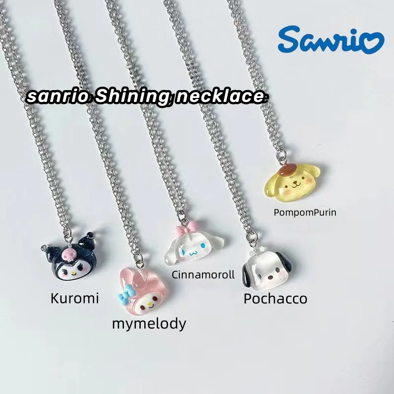 Sanrio Kuromi Necklace Cinnamoroll Mymelody Action Anime Figures Necklace Cute Cartoon Doll Toys Pendant Ornaments Children Gift
Sanrio Kuromi Necklace Cinnamoroll Mymelody Action Anime Figures Necklace Cute Cartoon Doll Toys Pendant Ornaments Children Gift