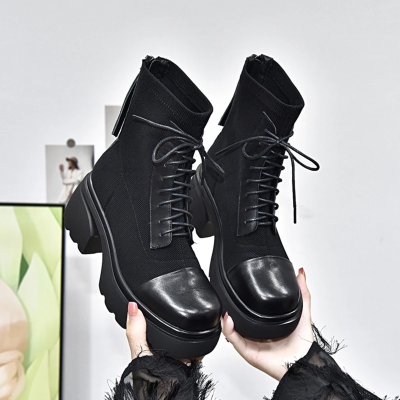 2023 Autumn Winter Genuine Leather Ankle Boots For Women Shoes Fashion High Heels Ladies Ankle Boots Rubber Sole Non-Slip Shoes
2023 Autumn Winter Genuine Leather Ankle Boots For Women Shoes Fashion High Heels Ladies Ankle Boots Rubber Sole Non-Slip Shoes
