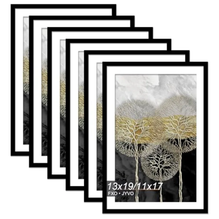 Picture Frame Set of 6, Display Poster with Mat or 13 x 19 Without Mat, Light Weight and High Transparent 3 by 9 Frame for Wall
Picture Frame Set of 6, Display Poster with Mat or 13 x 19 Without Mat, Light Weight and High Transparent 3 by 9 Frame for Wall