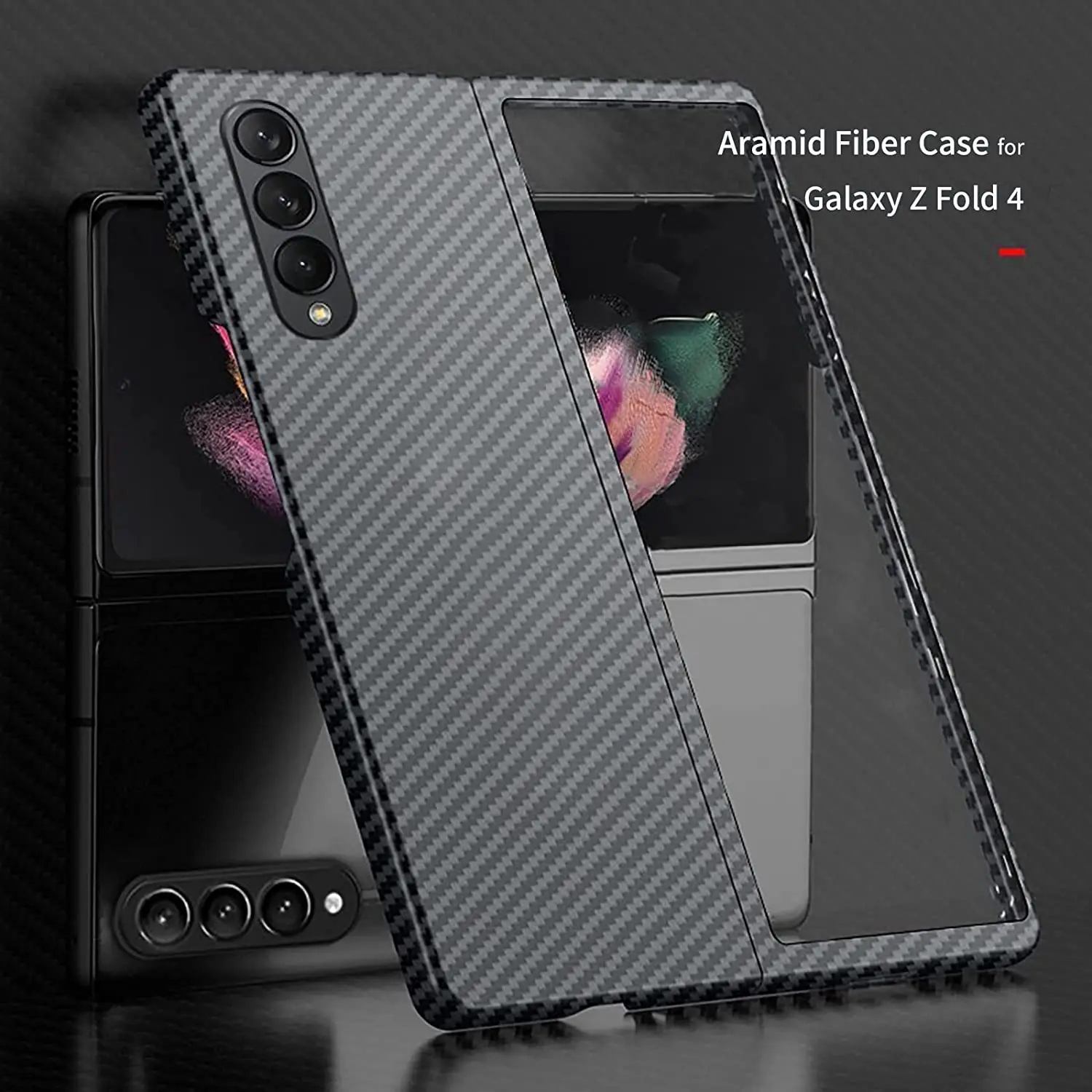 Aramid Carbon Fiber Case for Samsung Galaxy Fold 4 Soft Touch Cover for Samsung Fold4 Shell Ultra Thin and Lightweight
Aramid Carbon Fiber Case for Samsung Galaxy Fold 4 Soft Touch Cover for Samsung Fold4 Shell Ultra Thin and Lightweight