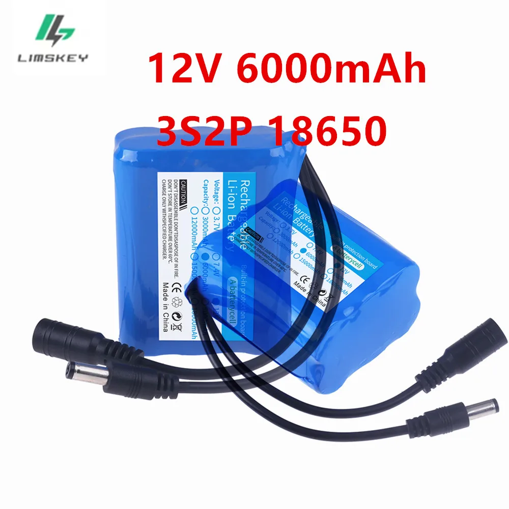 100% новая защитная пластина 3S2P, аккумуляторная батарея 12В 6Ач, литий-ионный аккумулятор 18650, 12В 6000мАч, 12.6В, суперперезаряжаемая батарея + зарядное устройство
100% новая защитная пластина 3S2P, аккумуляторная батарея 12В 6Ач, литий-ионный аккумулятор 18650, 12В 6000мАч, 12.6В, суперперезаряжаемая батарея + зарядное устройство
