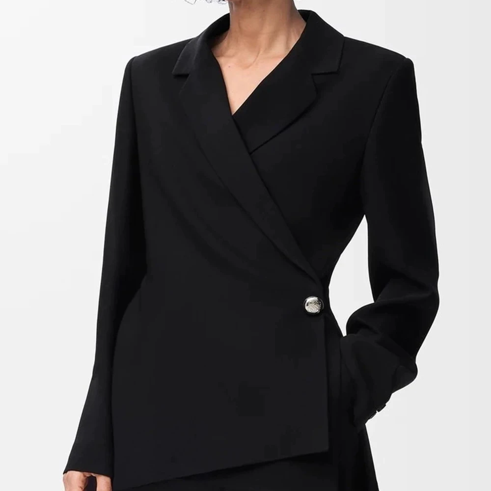 Temperament two-piece suit 2025 autumn new style metal decoration high-grade suit high waist slim trousers-GZXX959
Temperament two-piece suit 2025 autumn new style metal decoration high-grade suit high waist slim trousers-GZXX959
