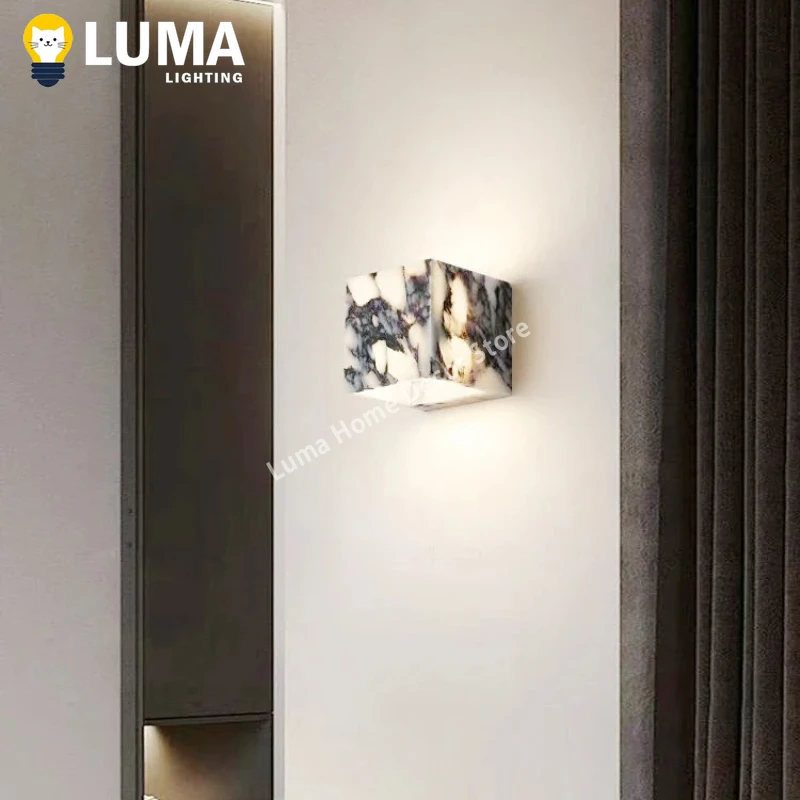 Nordic Creative Calacatta Marble Wall Light, High-End Fashion Wall Lamp for Bedroom Bedside Foyer Livingroom Corridor Fixtures
Nordic Creative Calacatta Marble Wall Light, High-End Fashion Wall Lamp for Bedroom Bedside Foyer Livingroom Corridor Fixtures