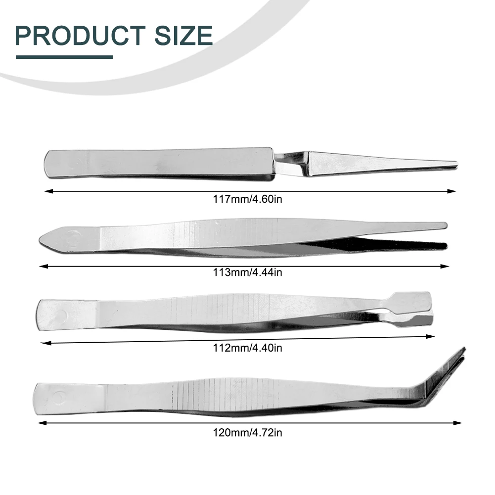 Mobile Phone 4PCS Anti-Skid Combination Pliers Repair Tweezers Silver Straight Bent Clip.Dressing High Toughness
Mobile Phone 4PCS Anti-Skid Combination Pliers Repair Tweezers Silver Straight Bent Clip.Dressing High Toughness