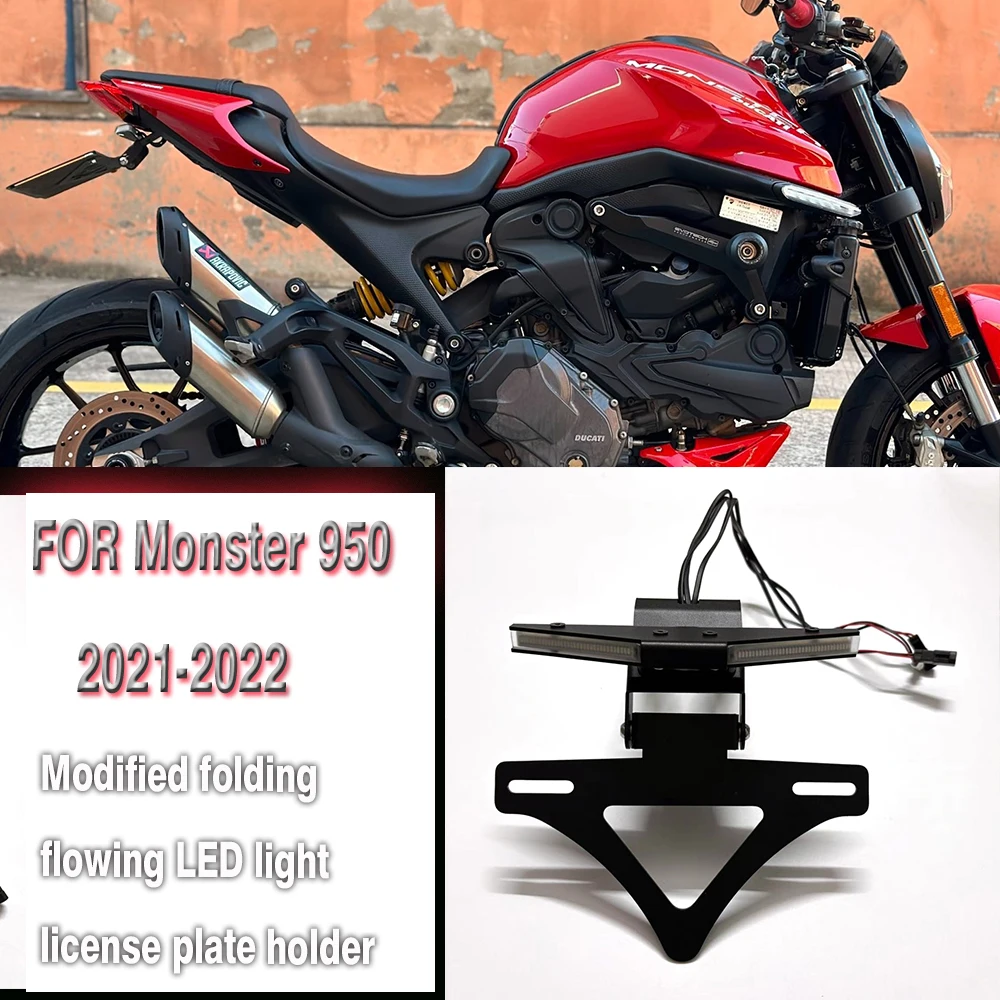 For Monster 950 2021-2022 New Motorcycle Brake Turn Signal Integrated LED Light License Plate Holder New
For Monster 950 2021-2022 New Motorcycle Brake Turn Signal Integrated LED Light License Plate Holder New
