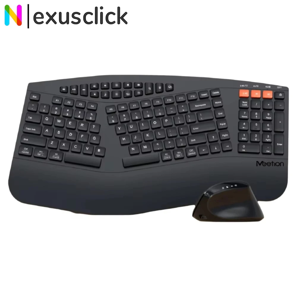 Nexusclick 121/122Keys Ergonomic Design Office Keyboard Set,Dual-Mode 2.4G/Bluetooth Wireless Keyboard Mouse Combo For Computer
Nexusclick 121/122Keys Ergonomic Design Office Keyboard Set,Dual-Mode 2.4G/Bluetooth Wireless Keyboard Mouse Combo For Computer