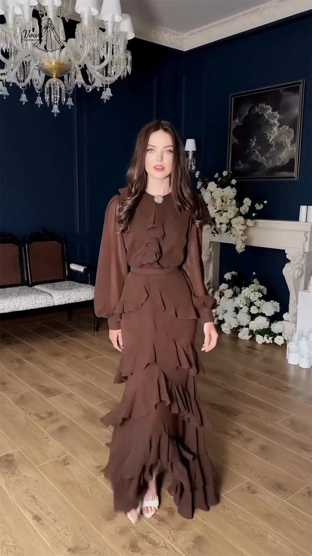 Vows Custom Made Saudi Luxury Women Evening Dress 2025 Luxury Elegant Evening Dresses Chiffon Dubai Wedding Guest Dresses Line A
Vows Custom Made Saudi Luxury Women Evening Dress 2025 Luxury Elegant Evening Dresses Chiffon Dubai Wedding Guest Dresses Line A