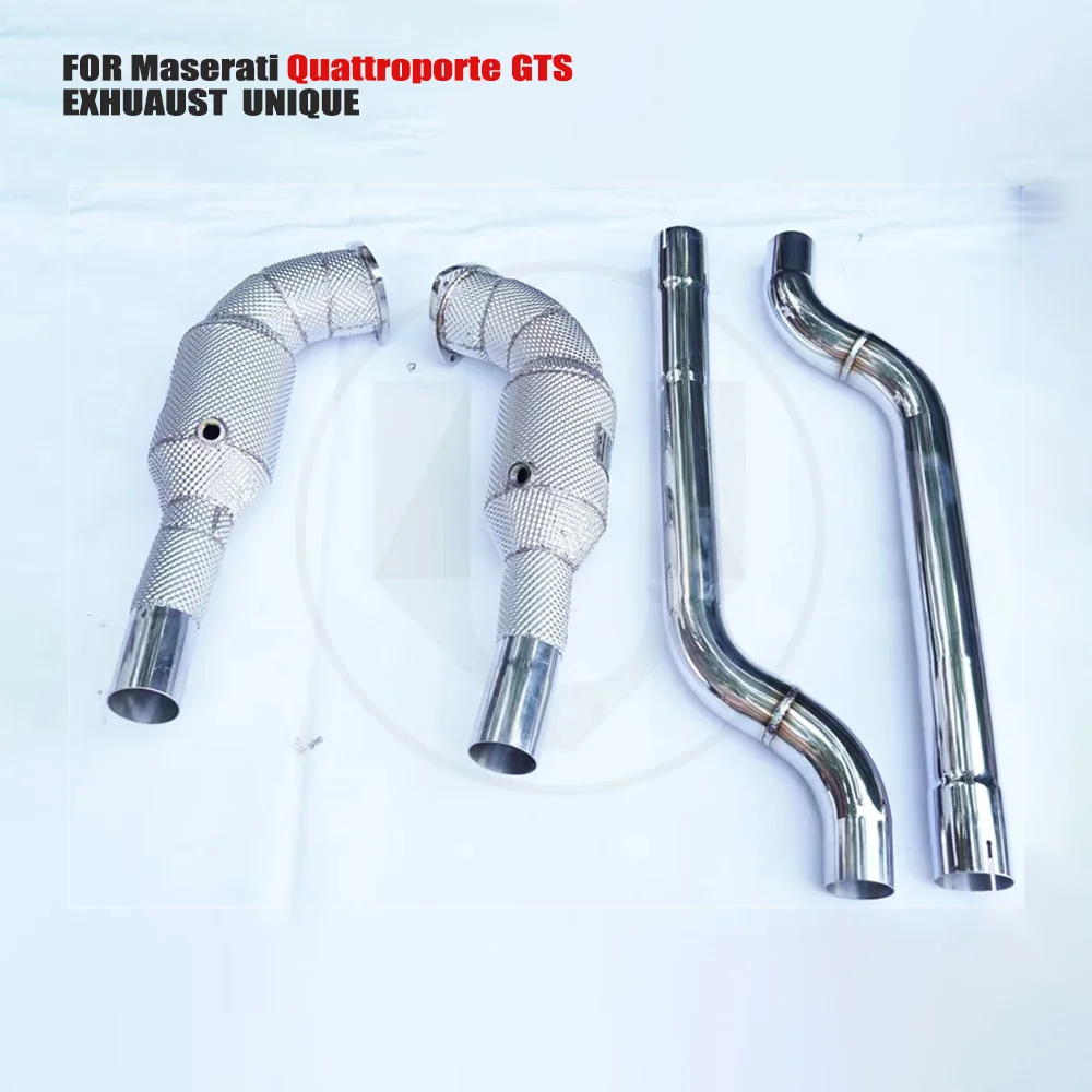 UNIQUE Car Accessories Exhaust Downpipe High Flow Performance for Maserati Quattoporte GTS 4.7L With OPF Catalytic Converter
UNIQUE Car Accessories Exhaust Downpipe High Flow Performance for Maserati Quattoporte GTS 4.7L With OPF Catalytic Converter