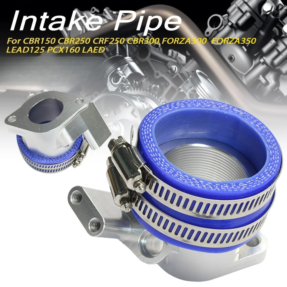 Intake Pipe Performance CNC Intake Manifold Adapter For CBR150 CBR250R CRF250L Forza 350 PCX160 Motorcycle Parts
Intake Pipe Performance CNC Intake Manifold Adapter For CBR150 CBR250R CRF250L Forza 350 PCX160 Motorcycle Parts