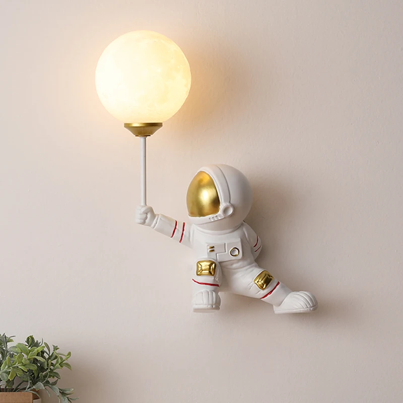 Cartoon Astronaut Wall Lamp Modern Resin Space Man LED Wall Lights for Living Room Decor Children's Room Bedroom Mirror Light
Cartoon Astronaut Wall Lamp Modern Resin Space Man LED Wall Lights for Living Room Decor Children's Room Bedroom Mirror Light