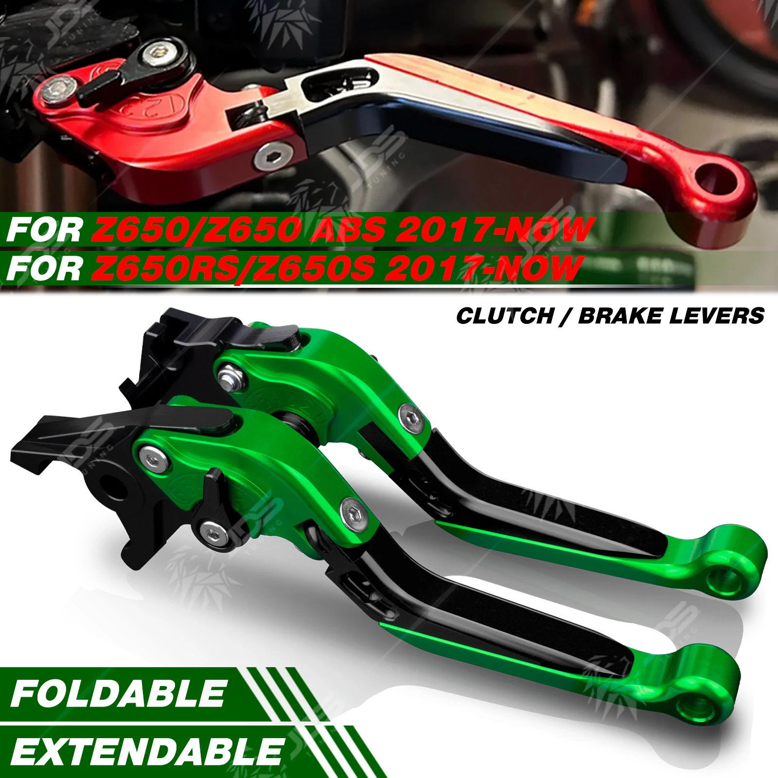 JDSTUNING For Kawasaki Z650/Z650 ABS/Z650RS/Z650S 2017-NOW Folding Clutch and Brake Lever Set Adjustable Levers Accessories
JDSTUNING For Kawasaki Z650/Z650 ABS/Z650RS/Z650S 2017-NOW Folding Clutch and Brake Lever Set Adjustable Levers Accessories