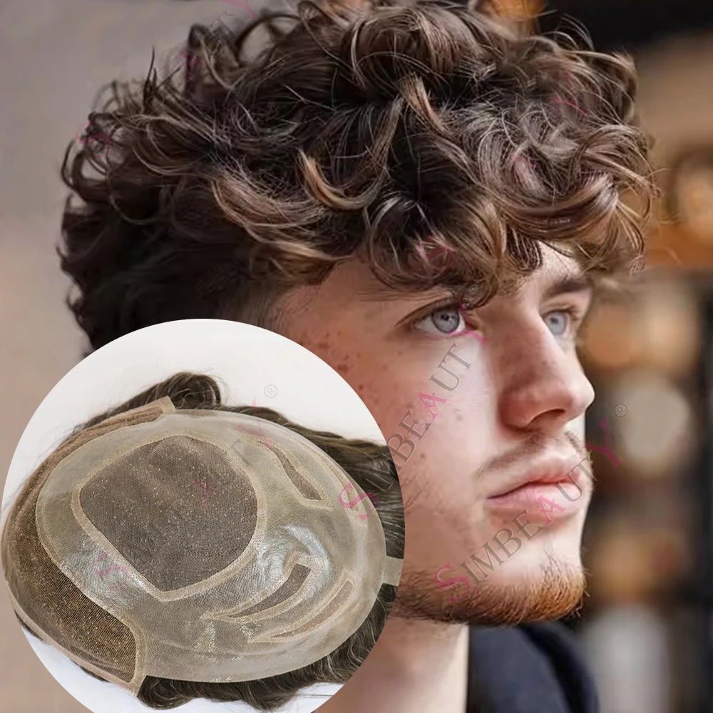 20MM Curly Blonde Versalite Swiss Lace Front Toupee Male Hair Replacement Grey Black European Human Hair Undetectable Prosthesis
20MM Curly Blonde Versalite Swiss Lace Front Toupee Male Hair Replacement Grey Black European Human Hair Undetectable Prosthesis