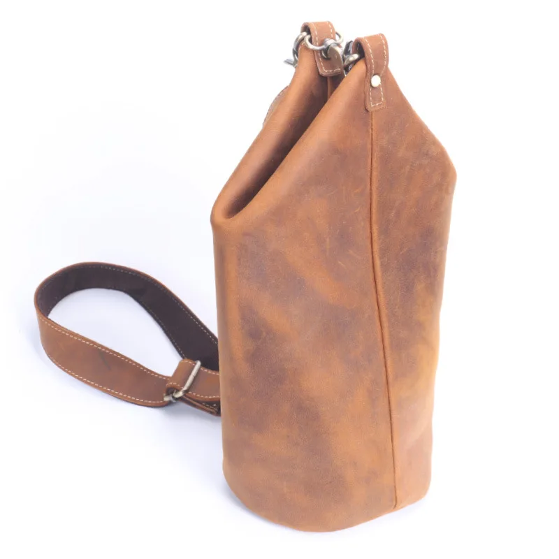 Vintage Crazy Horse Leather Men's Chest Bag Outdoor Casual Travel Shoulder Crossbody Bag
Vintage Crazy Horse Leather Men's Chest Bag Outdoor Casual Travel Shoulder Crossbody Bag