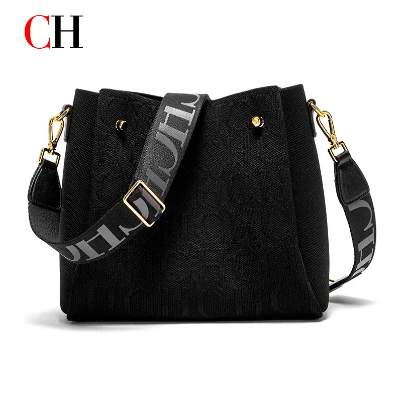 CH Women Letter Bucket Bag High Quality Crossbody Bag Large Capacity Casual Tote Bag With Adjustable Strap For Daily Use
CH Women Letter Bucket Bag High Quality Crossbody Bag Large Capacity Casual Tote Bag With Adjustable Strap For Daily Use
