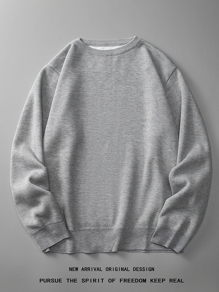 Мужской вязаный свитер: новая модная модель свободного кроя с круглым вырезом, базовая кофта для весны-осени, молодежная повседневная одежда с длинным рукавом для осени-зимы
Мужской вязаный свитер: новая модная модель свободного кроя с круглым вырезом, базовая кофта для весны-осени, молодежная повседневная одежда с длинным рукавом для осени-зимы