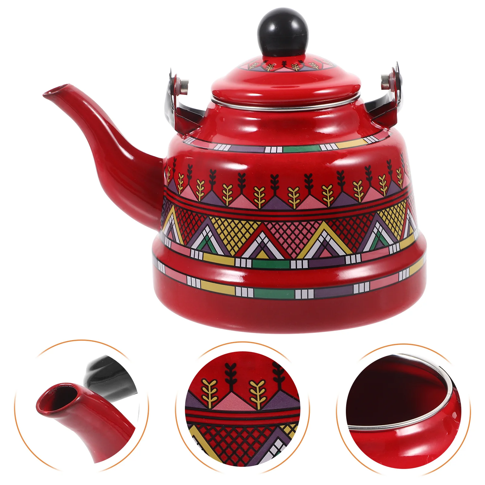 Retro Enamel Thicken Tea Kettle Stovetop Safe Sanitary Easy Hold Carry Vintage Style Water Boiling Pot Tea Pots
Retro Enamel Thicken Tea Kettle Stovetop Safe Sanitary Easy Hold Carry Vintage Style Water Boiling Pot Tea Pots
