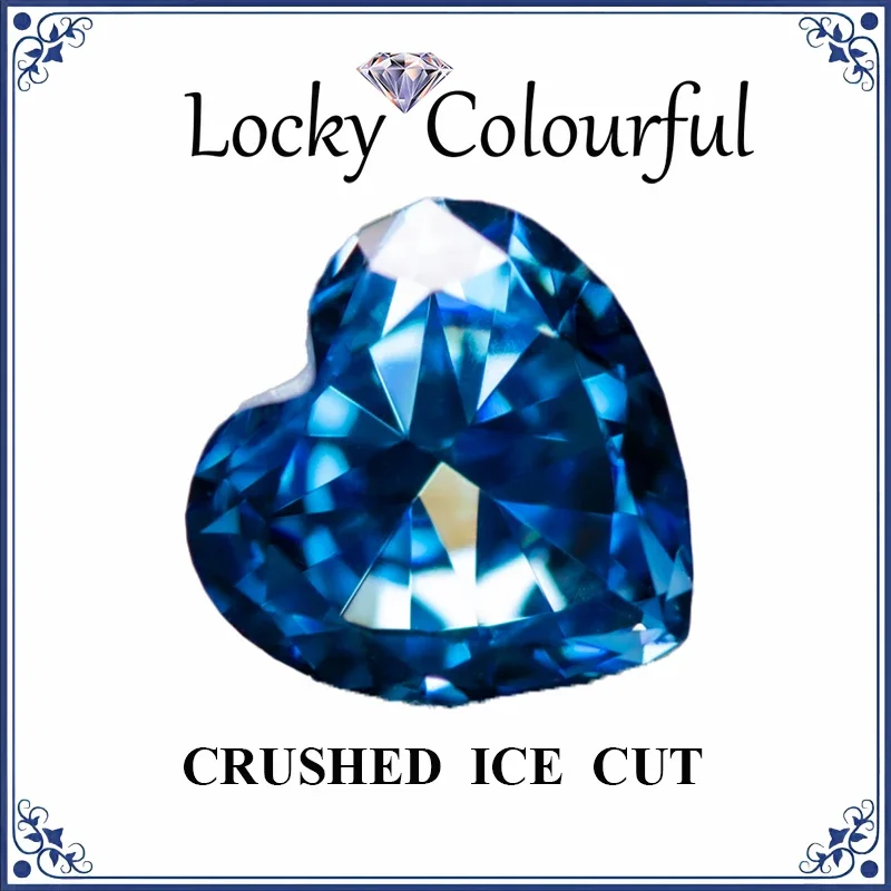 Cubic Zirconia Crushed Ice Cut Heart Shape Fancy Blue Color Charms Beads for Diy Jewelry Making Pendant Materials No Certificate
Cubic Zirconia Crushed Ice Cut Heart Shape Fancy Blue Color Charms Beads for Diy Jewelry Making Pendant Materials No Certificate