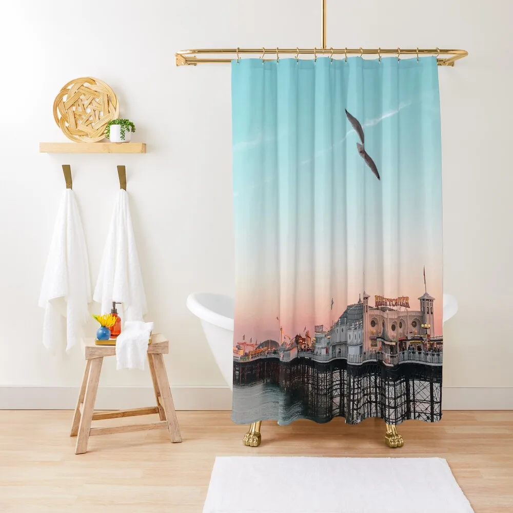 Brighton sunset Shower Curtain Waterproof Bath And Anti-Mold For Bathrooms For The Bathroom Modern Accessory Bathrooms Curtain
Brighton sunset Shower Curtain Waterproof Bath And Anti-Mold For Bathrooms For The Bathroom Modern Accessory Bathrooms Curtain