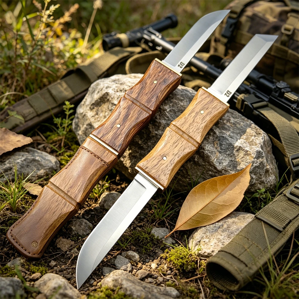 High-quality Double-headed Straight Knife D2 Fixed Blade Rosewood Handle EDC Outdoor Camping Multi-functional Daily Cutting Tool
High-quality Double-headed Straight Knife D2 Fixed Blade Rosewood Handle EDC Outdoor Camping Multi-functional Daily Cutting Tool