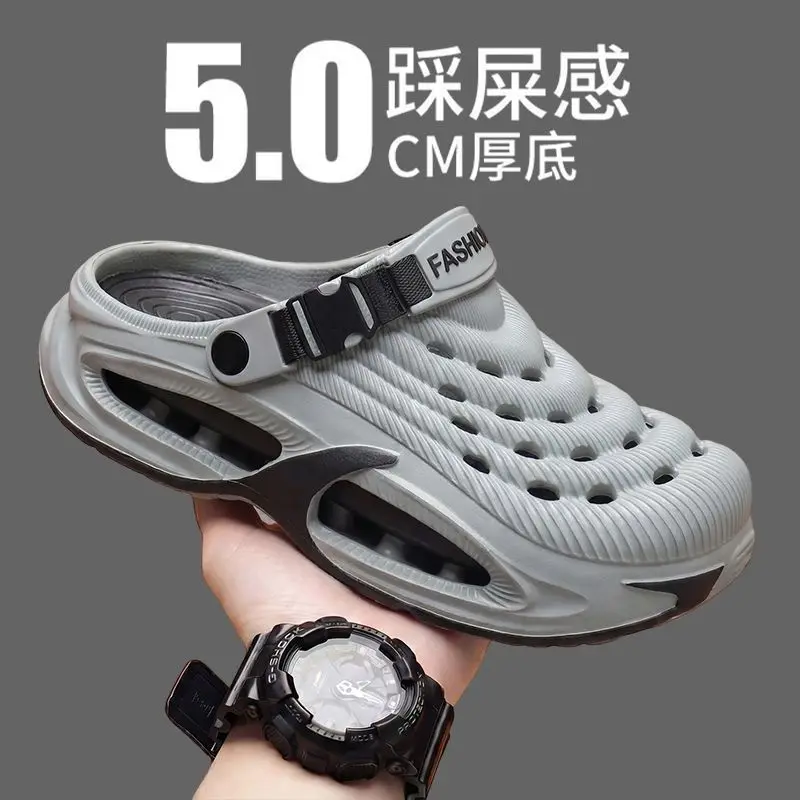 2026 New Comfortable Mens Clogs 5.0cm Thick Sole Cushion Non Slip Breathable Closed Toe Outdoor Beach Sports Sandals Slides
2026 New Comfortable Mens Clogs 5.0cm Thick Sole Cushion Non Slip Breathable Closed Toe Outdoor Beach Sports Sandals Slides