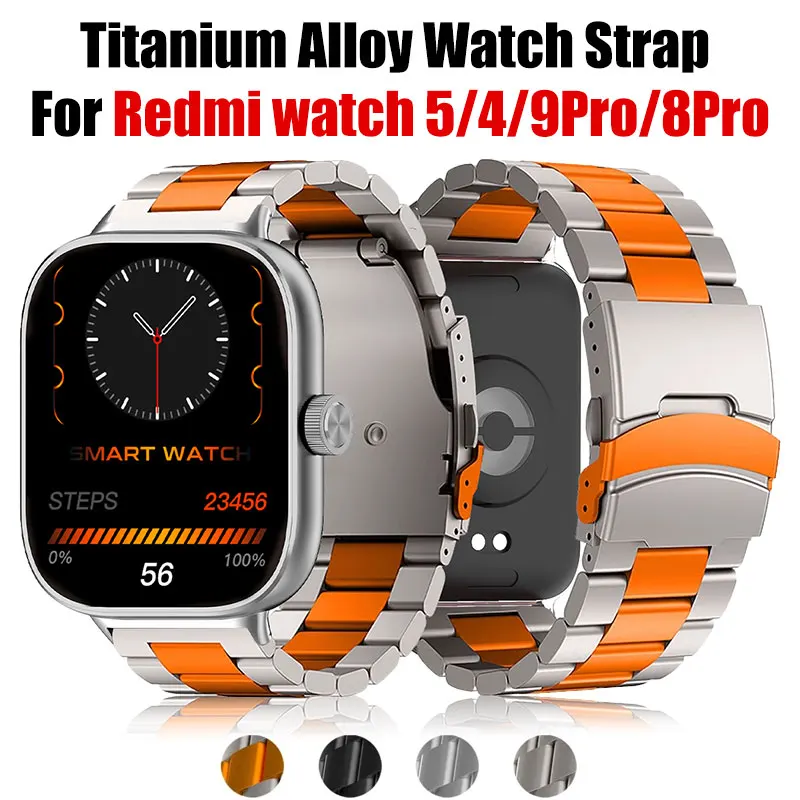 Titanium Alloy Watch Strap SmartWatch Wristband Metal Bracelets Compatible with Xiaomi Redmi Mi Band 9Pro 8Pro Watchband
Titanium Alloy Watch Strap SmartWatch Wristband Metal Bracelets Compatible with Xiaomi Redmi Mi Band 9Pro 8Pro Watchband