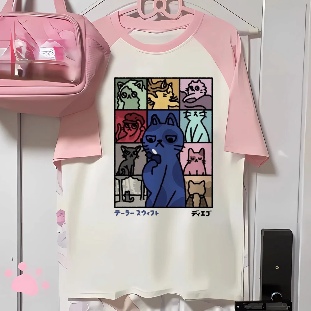 Funny Cat t-shirts women patterned summer crew neck t-shirts female funny y2k clothes
Funny Cat t-shirts women patterned summer crew neck t-shirts female funny y2k clothes