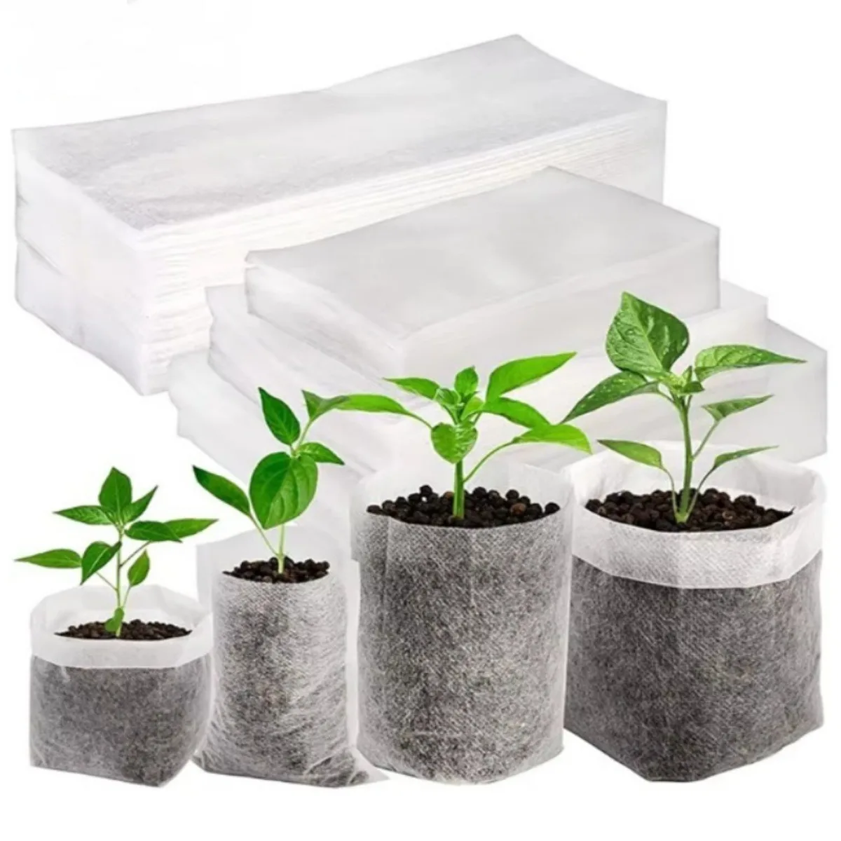 100pcs Eco-Friendly Non-Woven Seed Sowing Nursery Bags - Biodegradable Nursery Container Bags,Nutrient Bags,Sapling Cups,
100pcs Eco-Friendly Non-Woven Seed Sowing Nursery Bags - Biodegradable Nursery Container Bags,Nutrient Bags,Sapling Cups,