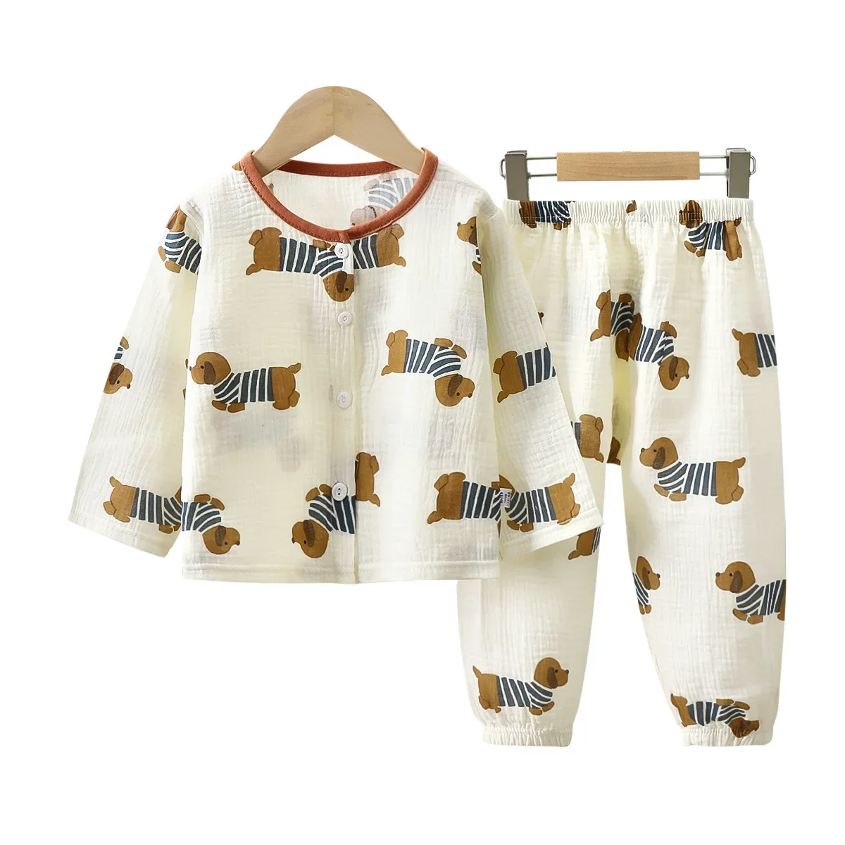 Kids Summer Thin Pajamas Boys Girls Cute Cartoon Print Long Sleeve Cotton Yarn Clothing Sets Sleepwear Baby Casual Homewear
Kids Summer Thin Pajamas Boys Girls Cute Cartoon Print Long Sleeve Cotton Yarn Clothing Sets Sleepwear Baby Casual Homewear