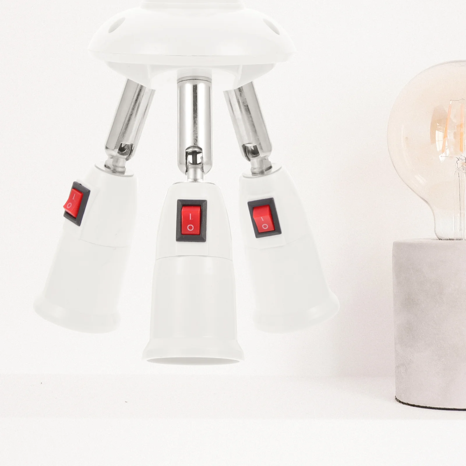 E27 Splitter Adapter Fire-Resistant Bpt 200°C Heat Multi-Angle Lighting Home Office Workshop Use Bulb Changer
E27 Splitter Adapter Fire-Resistant Bpt 200°C Heat Multi-Angle Lighting Home Office Workshop Use Bulb Changer