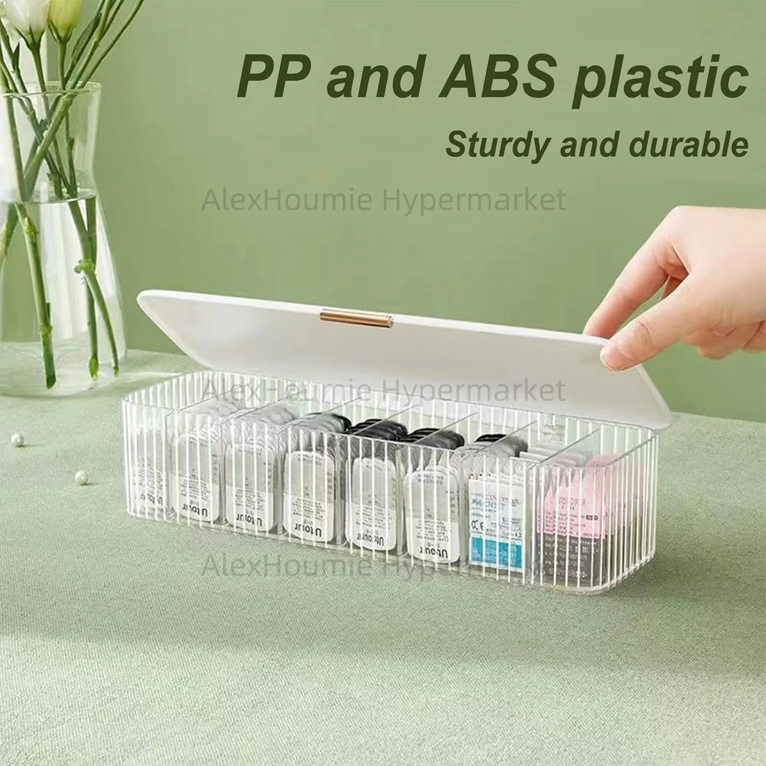 Daily Contact Lens Dispenser with 8 Compartment Organizer Disposable Contact Lens Dispenser Clear Plastic Box for All Daily Lens
Daily Contact Lens Dispenser with 8 Compartment Organizer Disposable Contact Lens Dispenser Clear Plastic Box for All Daily Lens