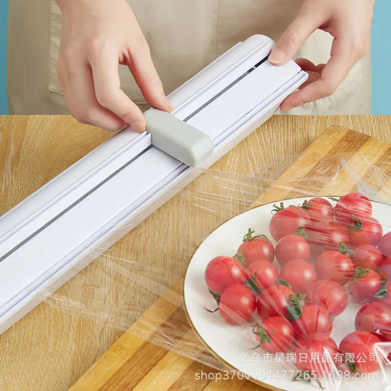 Sliding Knife Style Cling Film Cutting Device Suction Cup Wall Hanging Cling Film Cutting Box Kitchen Adjustable Storage Cutter
Sliding Knife Style Cling Film Cutting Device Suction Cup Wall Hanging Cling Film Cutting Box Kitchen Adjustable Storage Cutter