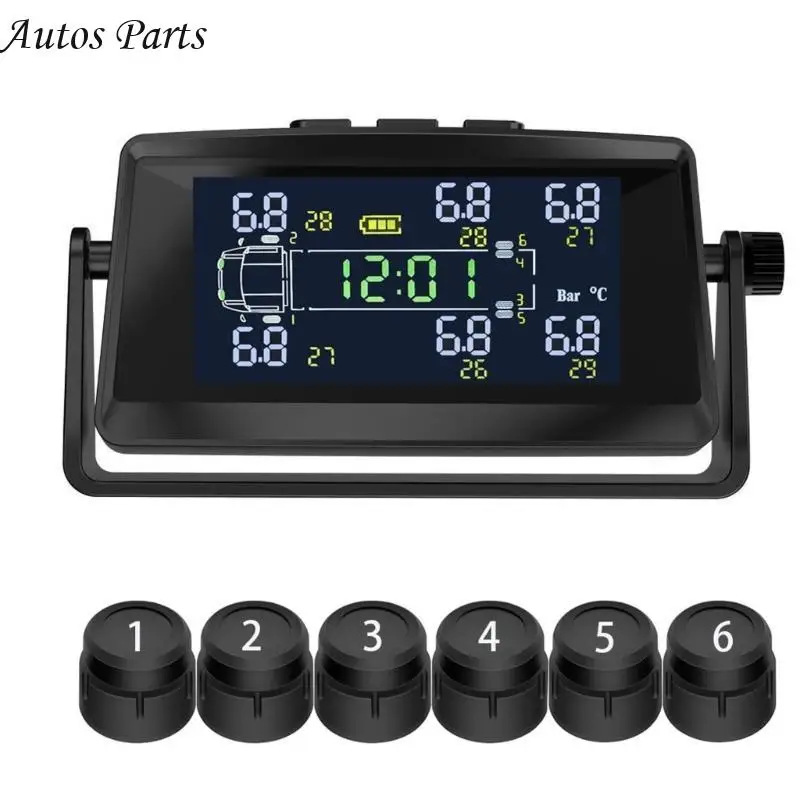 57BA Real Time Tire Pressure Temperature Monitor 6 External Sensors ABS Tire Pressure Monitoring System Upgrades for Campers
57BA Real Time Tire Pressure Temperature Monitor 6 External Sensors ABS Tire Pressure Monitoring System Upgrades for Campers