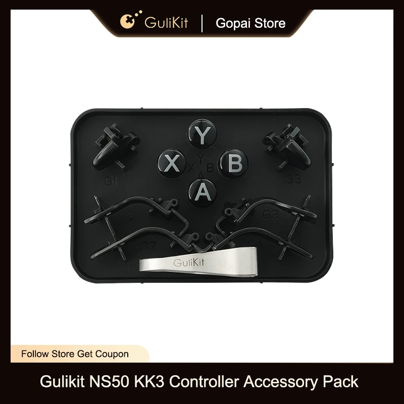 GuliKit KingKong 3 Controller Accessory Pack For KK3 Max KK3 Pro With 6 Rear Paddles,4 PC Layout ABXY Button,1 Keycap Puller
GuliKit KingKong 3 Controller Accessory Pack For KK3 Max KK3 Pro With 6 Rear Paddles,4 PC Layout ABXY Button,1 Keycap Puller