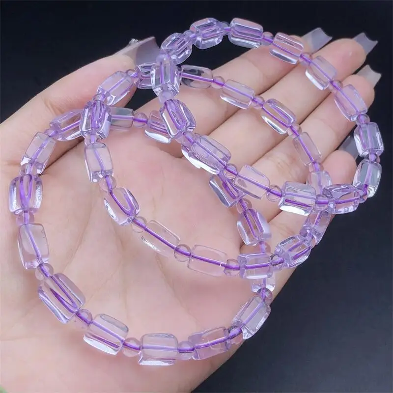 Natural Amethyst Bucket Bead Bracelet Women Fashion Healing Crystal Round Beads Lovers Strand Jewelry Gift 1PCS
Natural Amethyst Bucket Bead Bracelet Women Fashion Healing Crystal Round Beads Lovers Strand Jewelry Gift 1PCS
