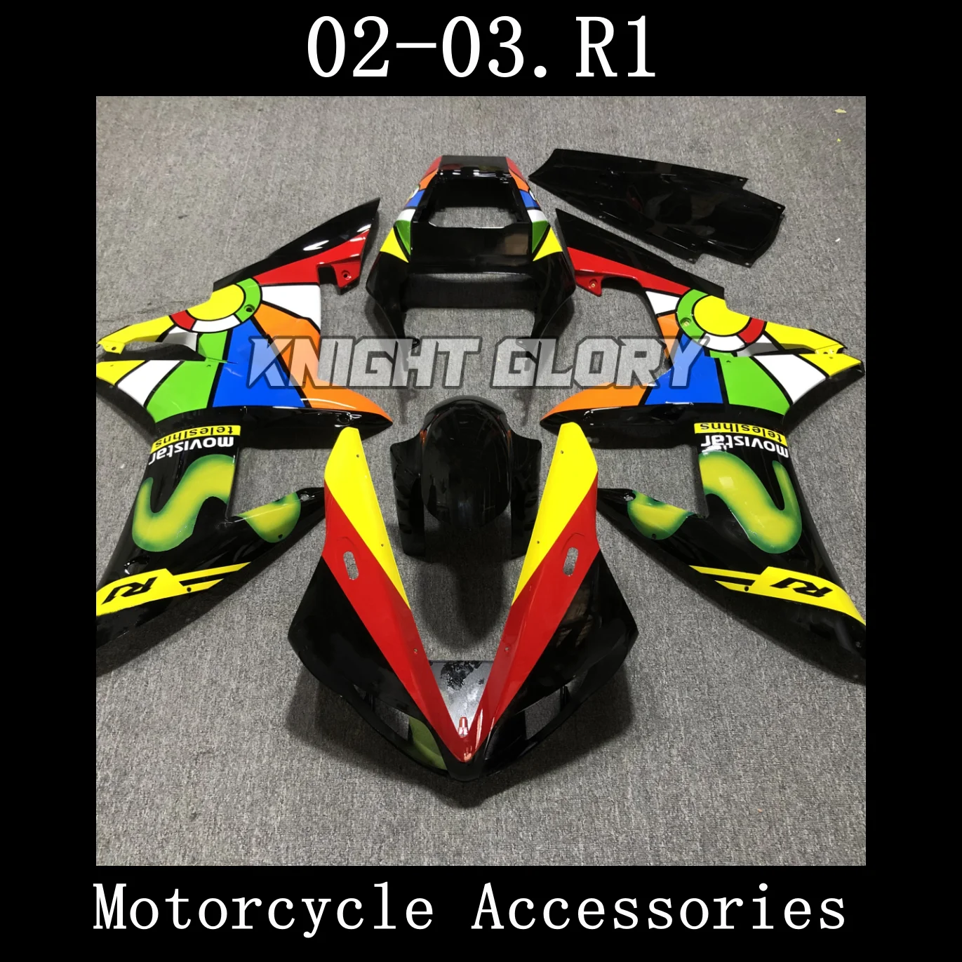 ABS injection complete set, injection molding kit for YZF-R1models from 2002 - 2003. Body cover 
ABS injection complete set, injection molding kit for YZF-R1models from 2002 - 2003. Body cover