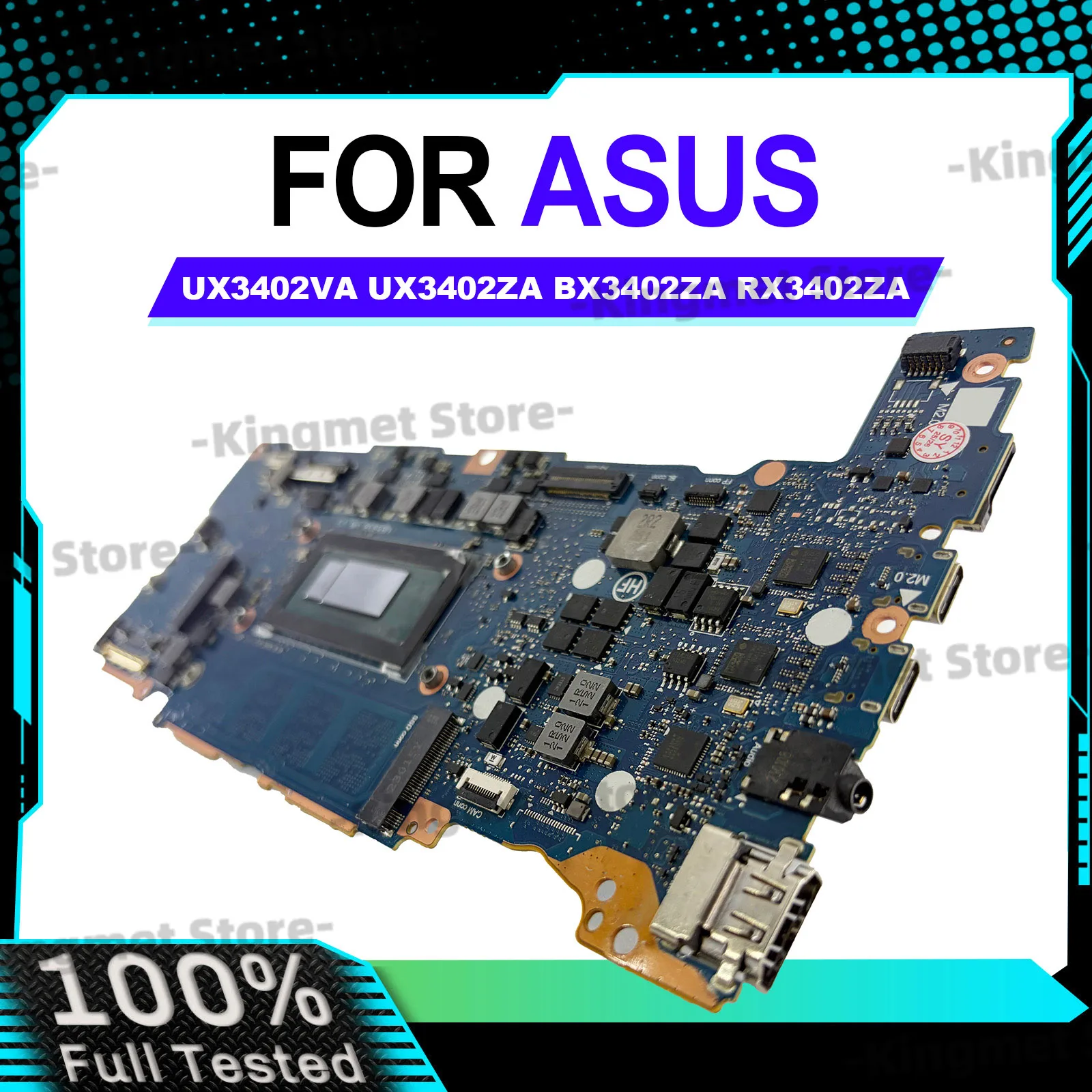 UX3402ZA Laptop Motherboard For ASUS ZenBook Q409Z UX340ZA UX3402 Notebook Mainboard With 12th Gen I3 i5 i7 100% tests OK stk
UX3402ZA Laptop Motherboard For ASUS ZenBook Q409Z UX340ZA UX3402 Notebook Mainboard With 12th Gen I3 i5 i7 100% tests OK stk