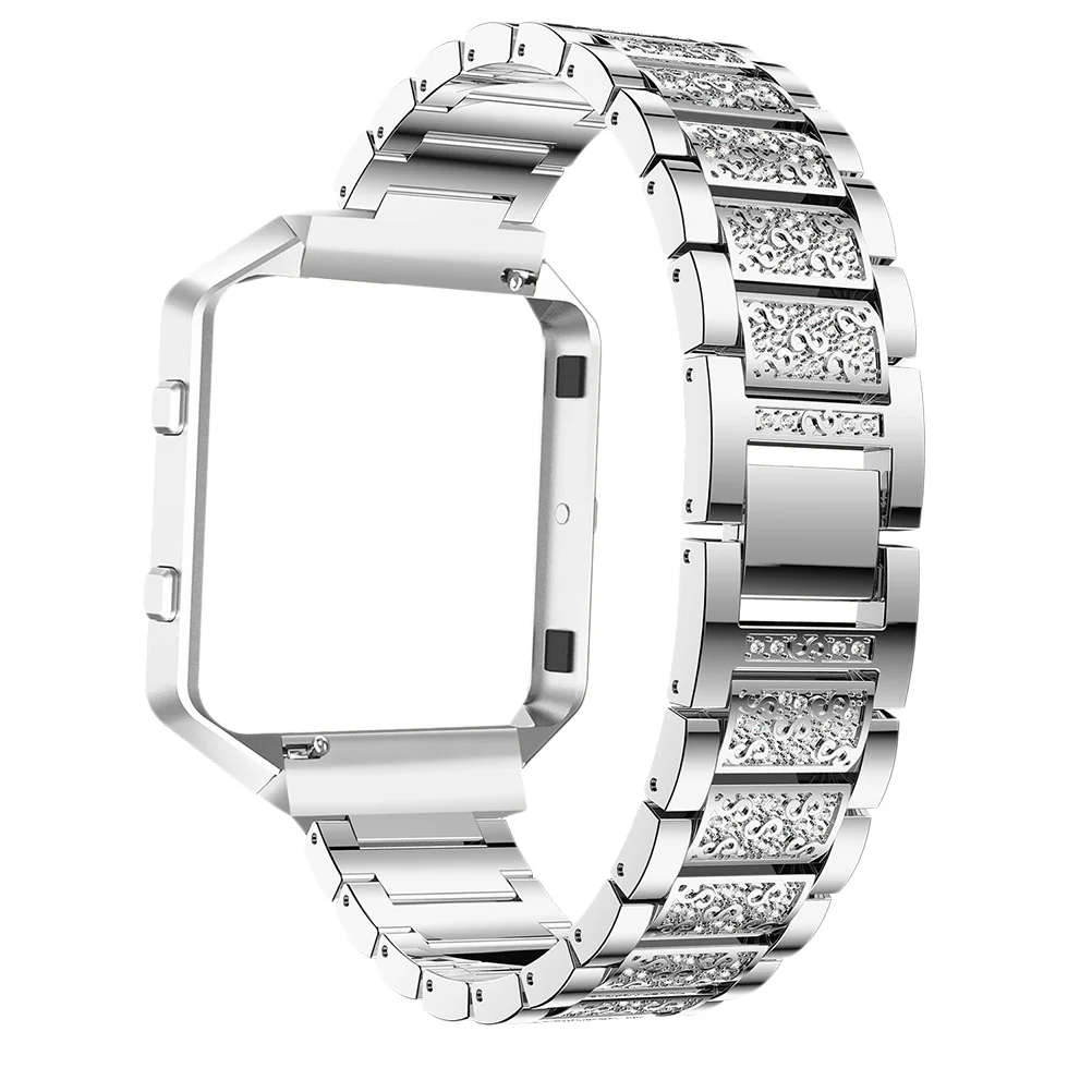 Luxury Metal Diamond-Embedded Watch Strap Compatible with Fitbit Blaze Silver Modern Elegant Band for Everyday Wear Comfort Fit
Luxury Metal Diamond-Embedded Watch Strap Compatible with Fitbit Blaze Silver Modern Elegant Band for Everyday Wear Comfort Fit