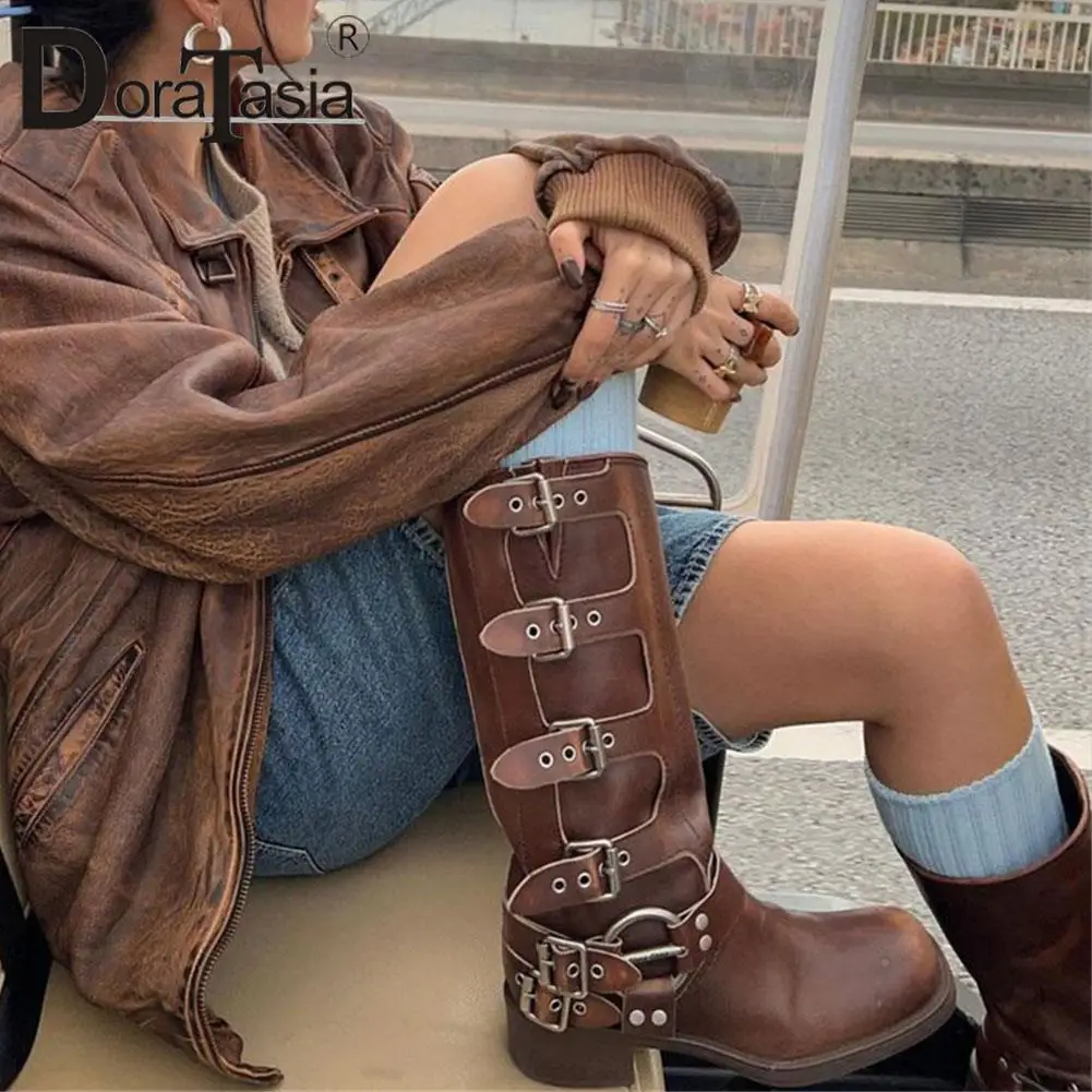 Brand New Ladies Platform Mid-Calf Boots Fashion Buckle Punk Chunky Heels women's Boots Casual Party Street Woman Shoes
Brand New Ladies Platform Mid-Calf Boots Fashion Buckle Punk Chunky Heels women's Boots Casual Party Street Woman Shoes