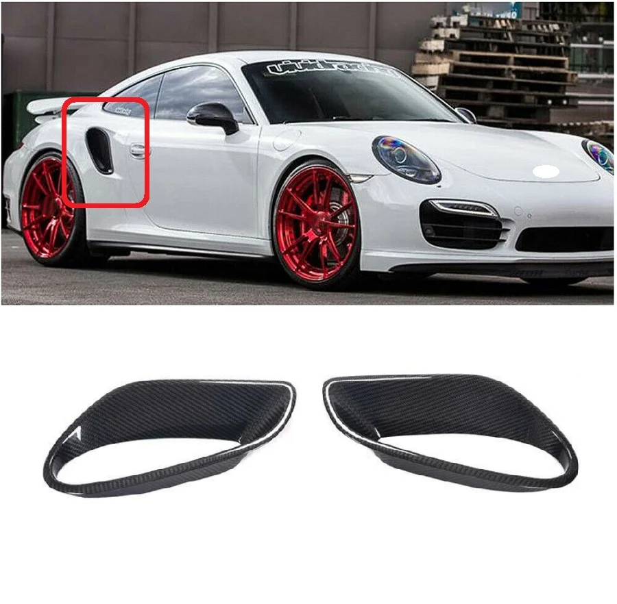 Real Dry Carbon Fiber Car Side Air Fender Vent Cover Fit For Porsche 911 Turbo S 2014-2016
Real Dry Carbon Fiber Car Side Air Fender Vent Cover Fit For Porsche 911 Turbo S 2014-2016